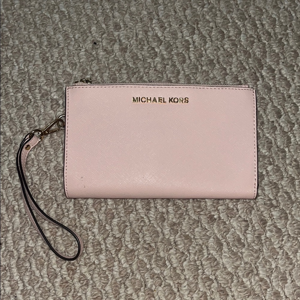 Michael Kors Pink Wristlet Wallet